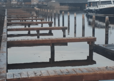 Steigers in haven
