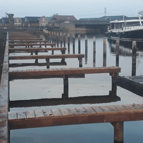 Steigers in haven