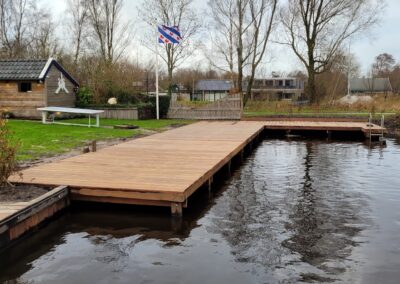 nieuwe steiger aanleggen friesland
